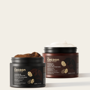 Combo làm sạch da chết & dưỡng ẩm cơ thể cà phê Đắk Lắk Cocoon