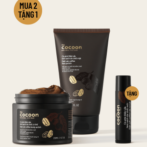Combo cà phê Đắk Lắk làm sạch toàn diện | Tặng tẩy da chết môi 5g