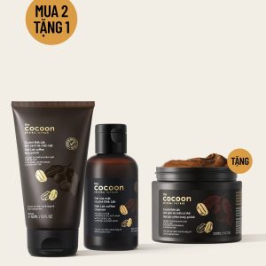 Combo cà phê Đắk Lắk Cocoon | Sữa rửa mặt + tẩy da chết mặt + tẩy da chết body