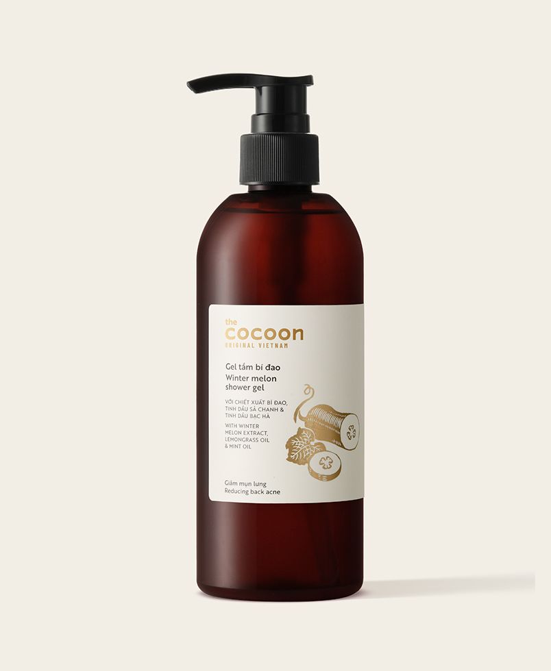 Gel tắm bí đao Cocoon 310ml | Làm sạch mụn, sợi bã nhờn, mịn màng